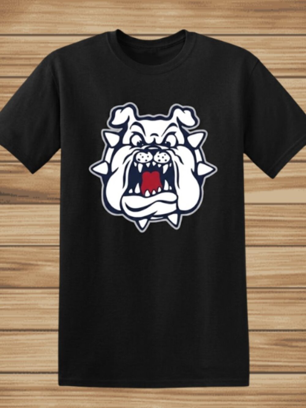 Angry Bulldog Graphic T-Shirt - Black Mascot Tee
